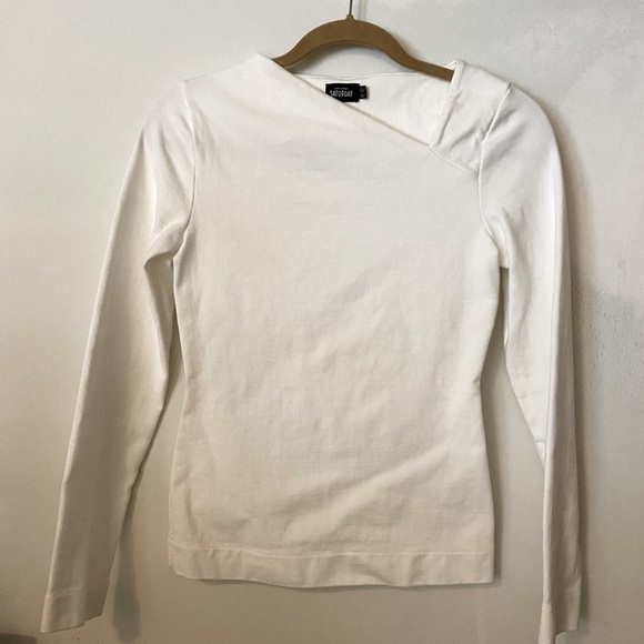 Kate Spade Saturday Slant Neck Long Sleeve - Picture 2 of 9